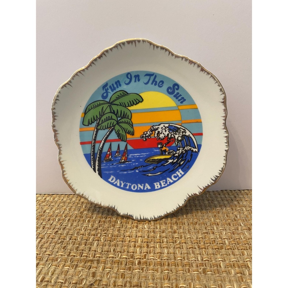 Vintage Daytona Beach Souvenir Plate